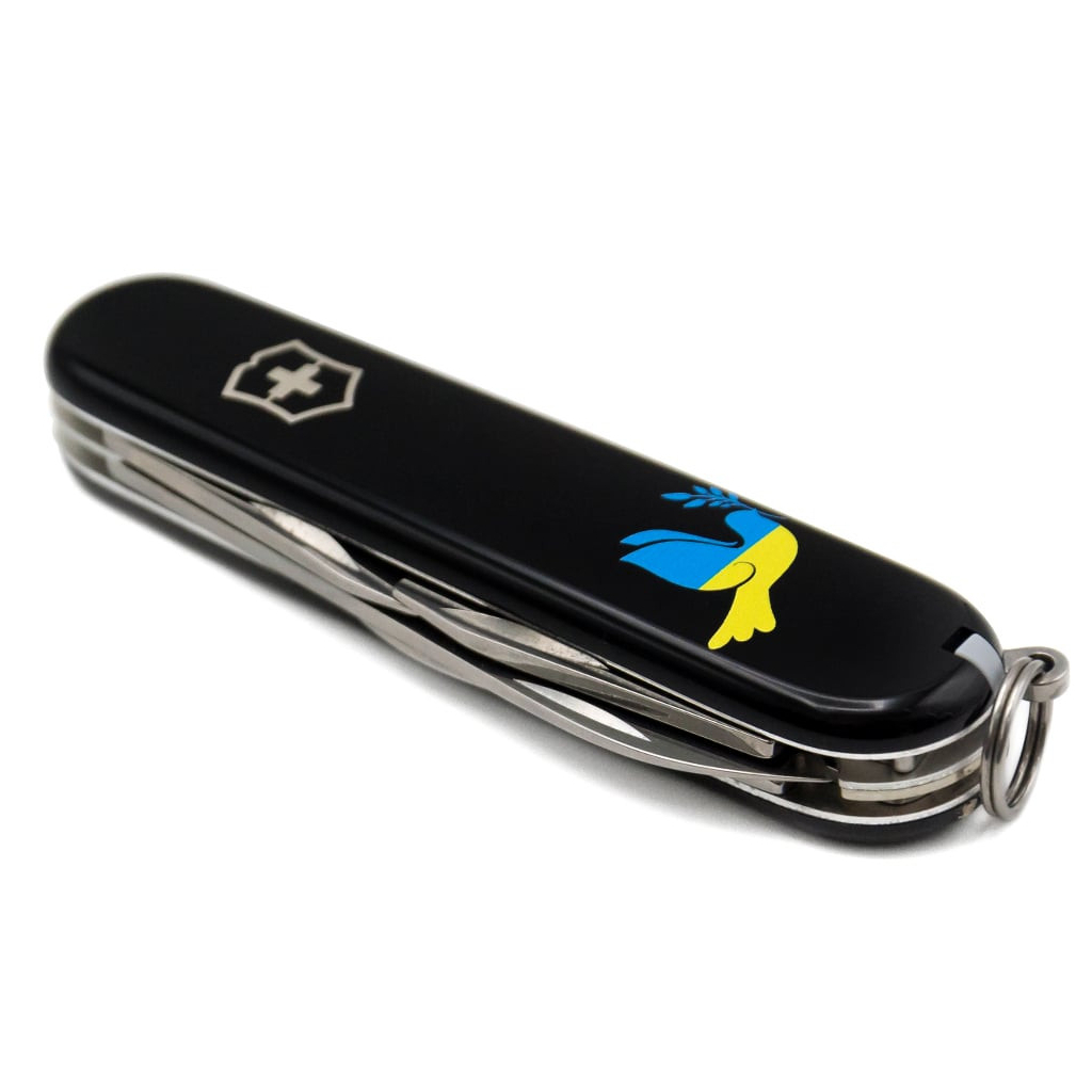 Ніж Victorinox Spartan Ukraine Black "Голуб Миру Жовто-Блакитний" (1.3603.3_T1036u) - зображення 6