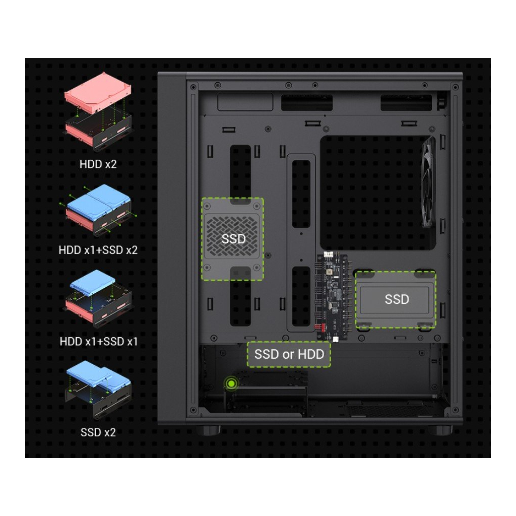 Корпус для ПК Gamemax AERIS 330 MB - зображення 11