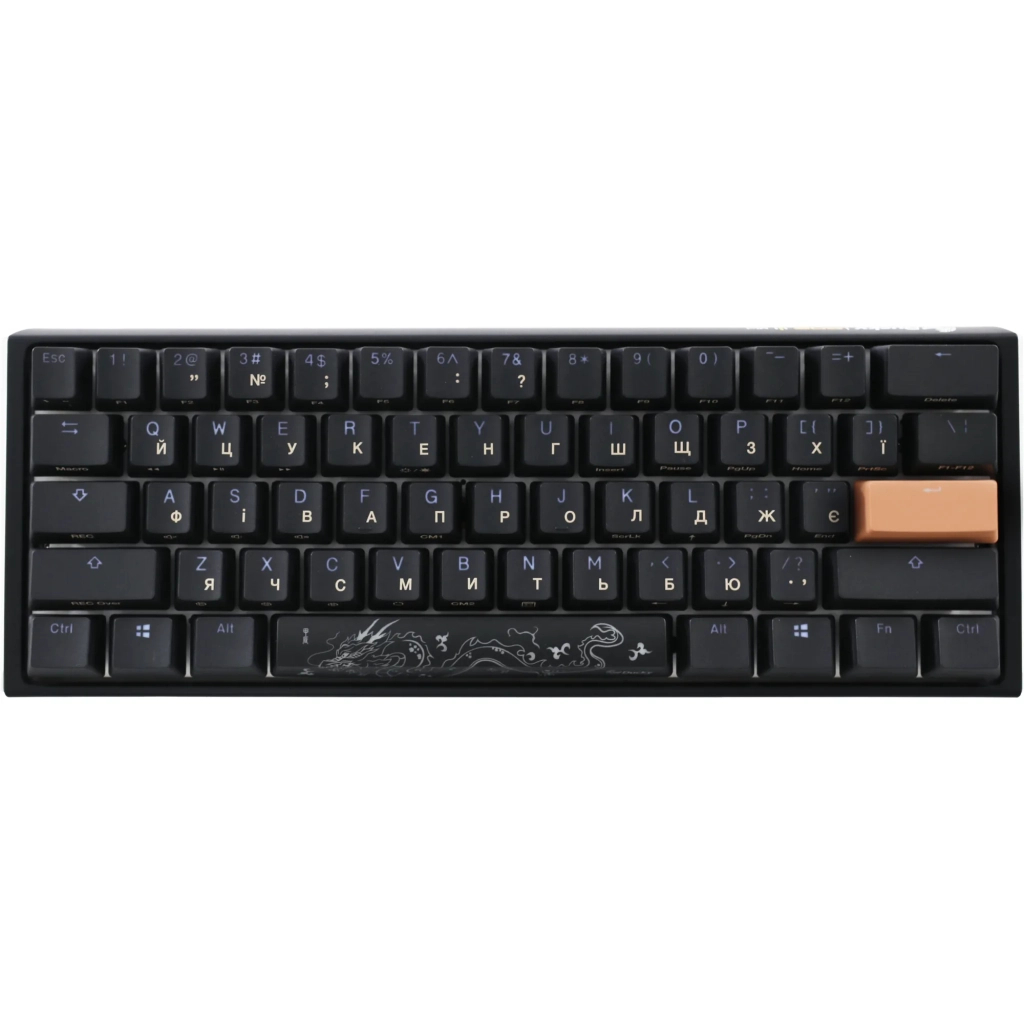 Клавіатура Ducky One 3 Mini Cherry MX Red RGB UA USB Black (DKON2161ST-RUAPXCLAWSC1) - зображення 2