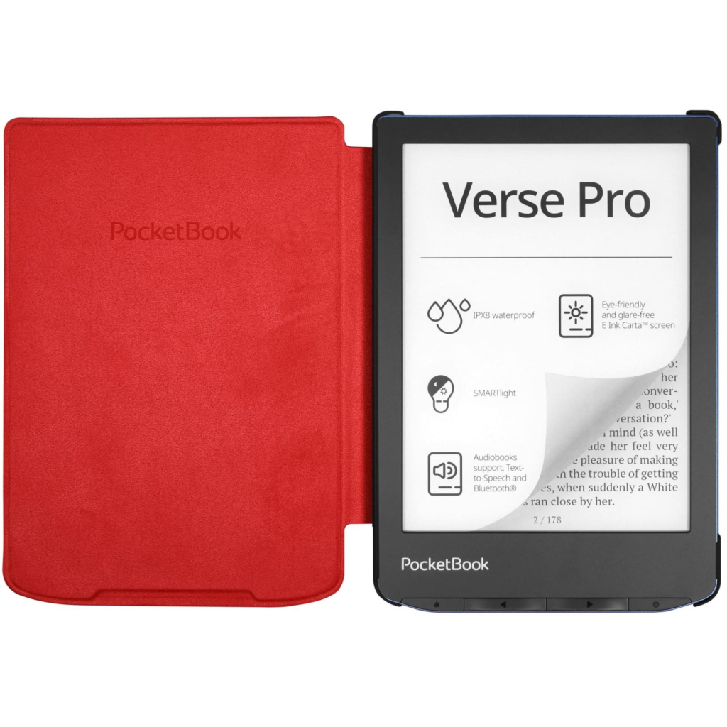 Чохол до електронної книги Pocketbook 6" Shell cover PB629/634 red (H-S-634-R-WW) - зображення 6