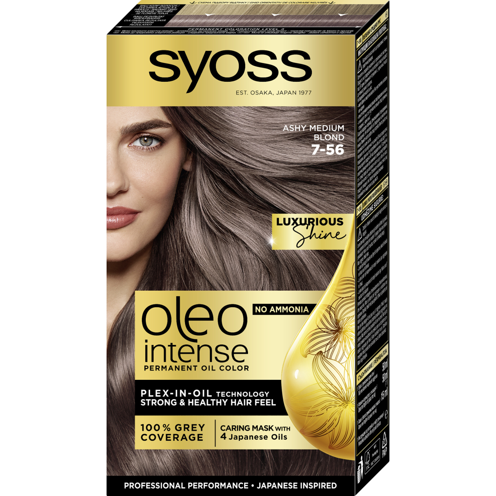 Фарба для волосся Syoss Oleo Intense 7-56 Холодний Русявий 115 мл (9000101706086) - зображення 1