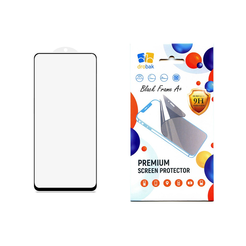 Скло захисне Drobak Poco F4 Black Frame A+ (717154) - зображення 1