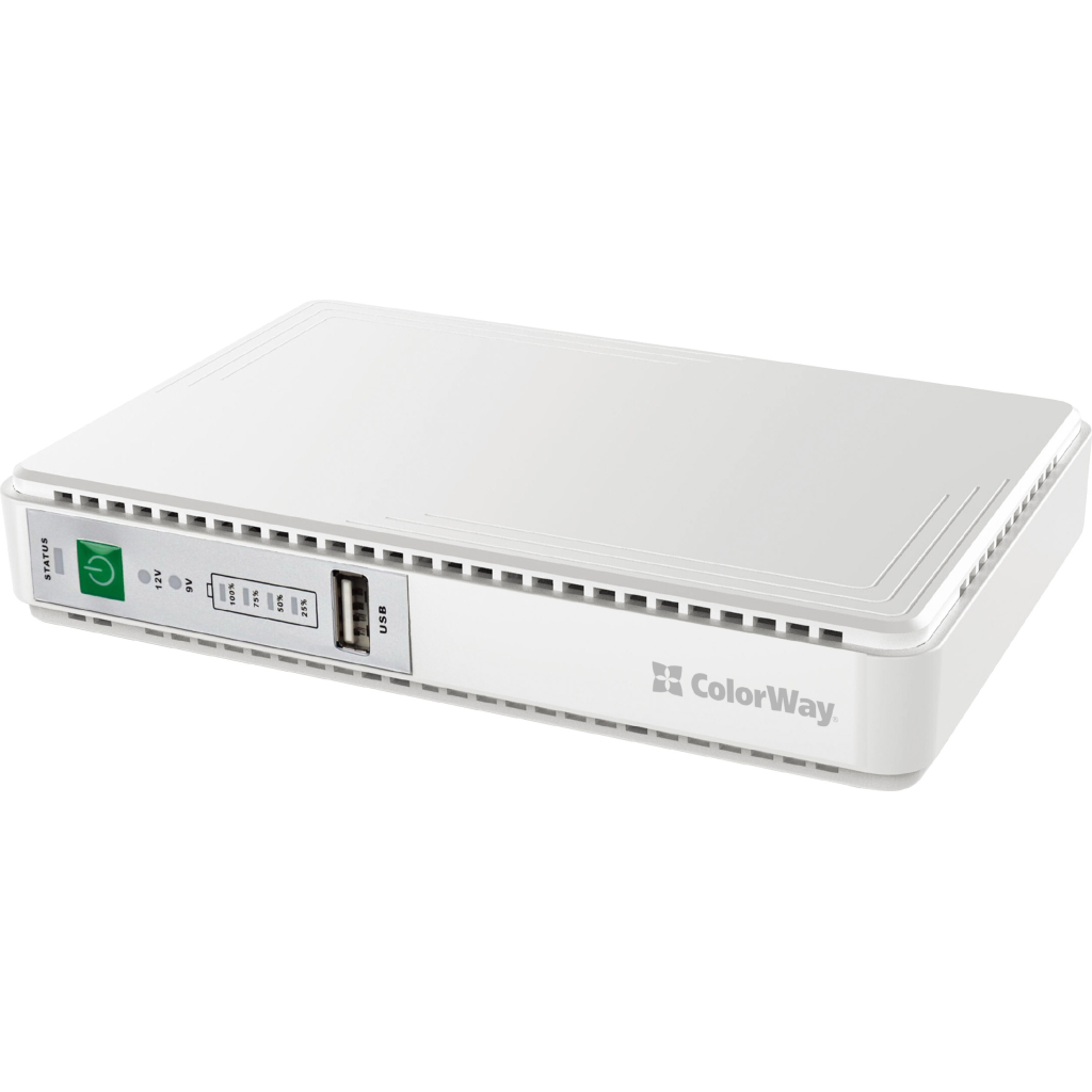 Пристрій безперебійного живлення ColorWay CW-PB088LI1WT 21W (CW-PB088LI1WT) - зображення 3