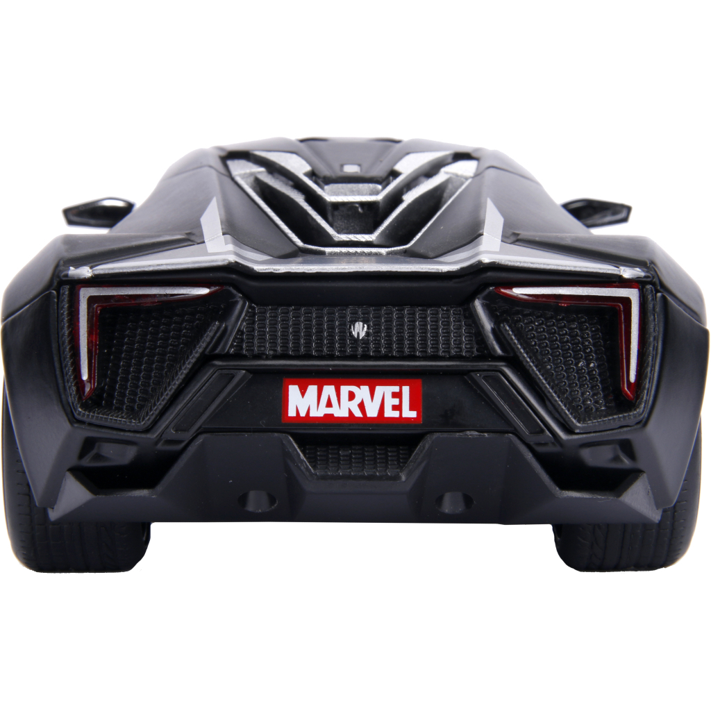 Машина Jada металева "Марвел. Месники" Гіперспорт з фігуркою Чорної пантери 1:24 (253225004) - зображення 2