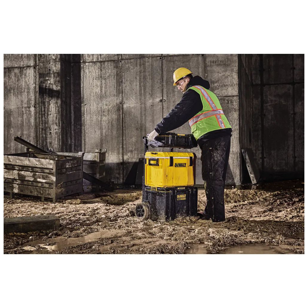 Ящик для інструментів DeWALT комплект TOUGHSYSTEM 2.0, 3 ящики на візку (DWST83401-1) - изображение 3
