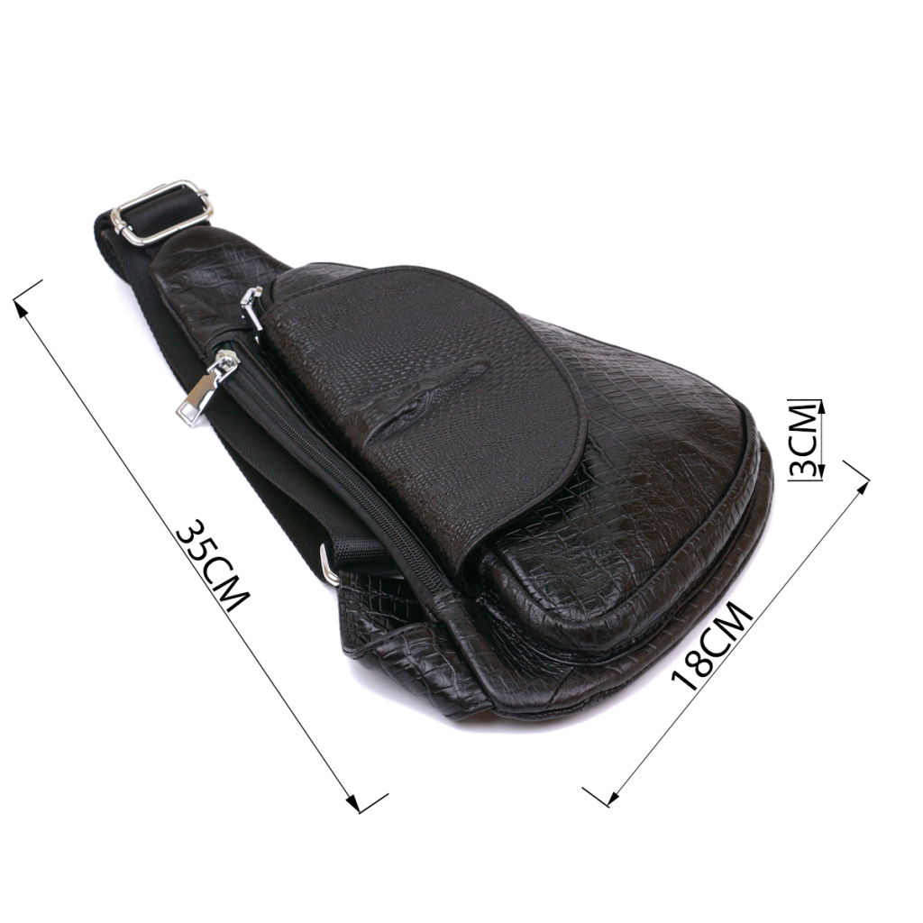 Сумка Vintage Через плече чоловіча Чорна (20696) - зображення 3