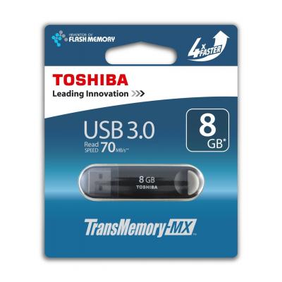 USB флеш накопичувач Toshiba 8GB Suzaku Black USB 3.0 (THNV08SUZBLK) - зображення 2