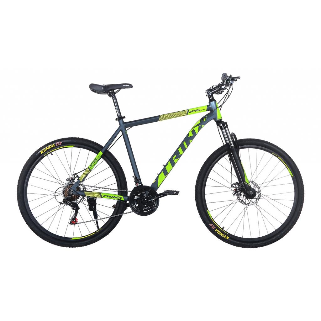 Велосипед Trinx Majestic M116Elite 2019 27.5" 21" Matt-Grey-Green-Yellow (M116Elite.21MGGY) - изображение 1