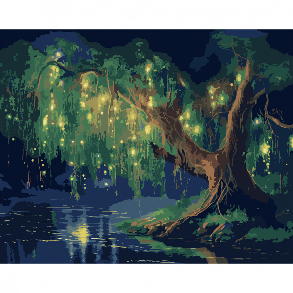 Картина по номерам Santi Таємниче дерево, 40*50 см, LED підсвітка (955076) - зображення 1