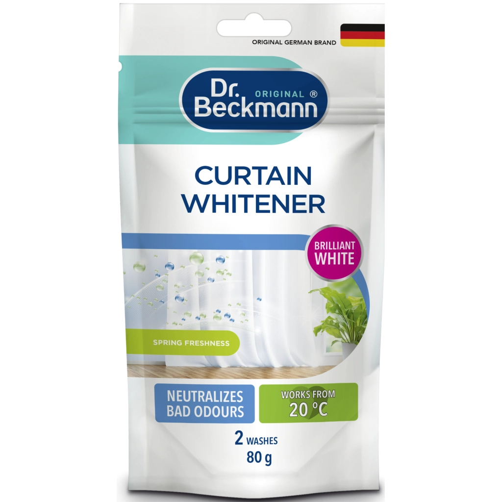 Відбілювач Dr. Beckmann для гардин та фіранок в економічній упаковці 80 г (4008455412412/4008455542416) - зображення 1