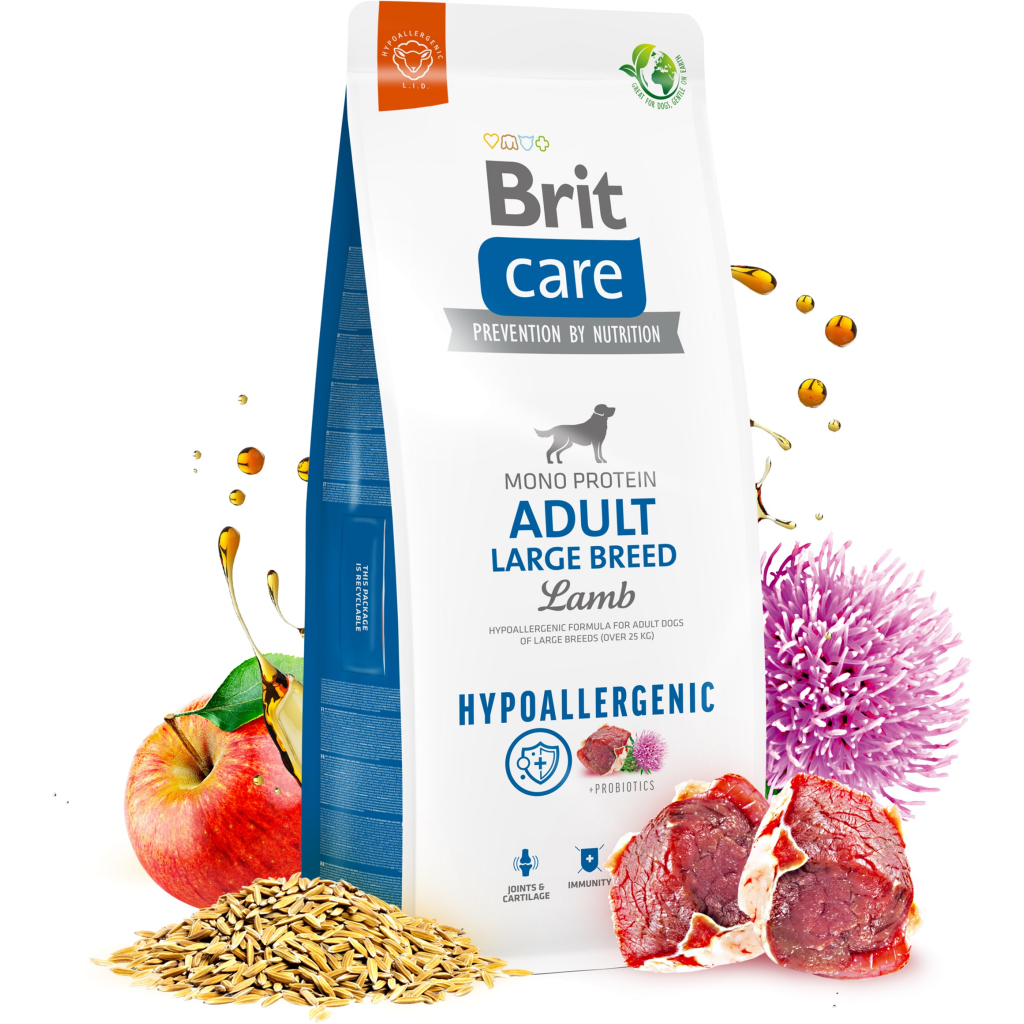 Сухий корм для собак Brit Care Dog Hypoallergenic Adult Large Breed з ягням 3 кг (8595602559084) - зображення 4