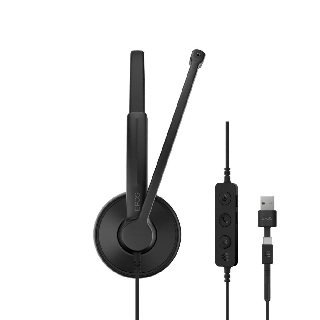 Навушники Epos Impact 100 MS Mono USB-C+A Black (1001419) - зображення 3