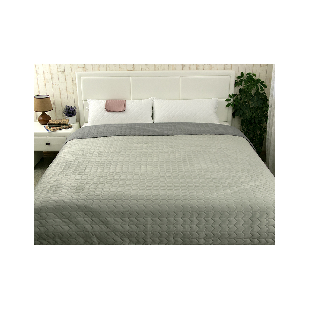 Подушка Руно силіконова Spanish Style 40х80 см з сатиновою пудровою наволочкою (307Spanish style_purple) - зображення 4