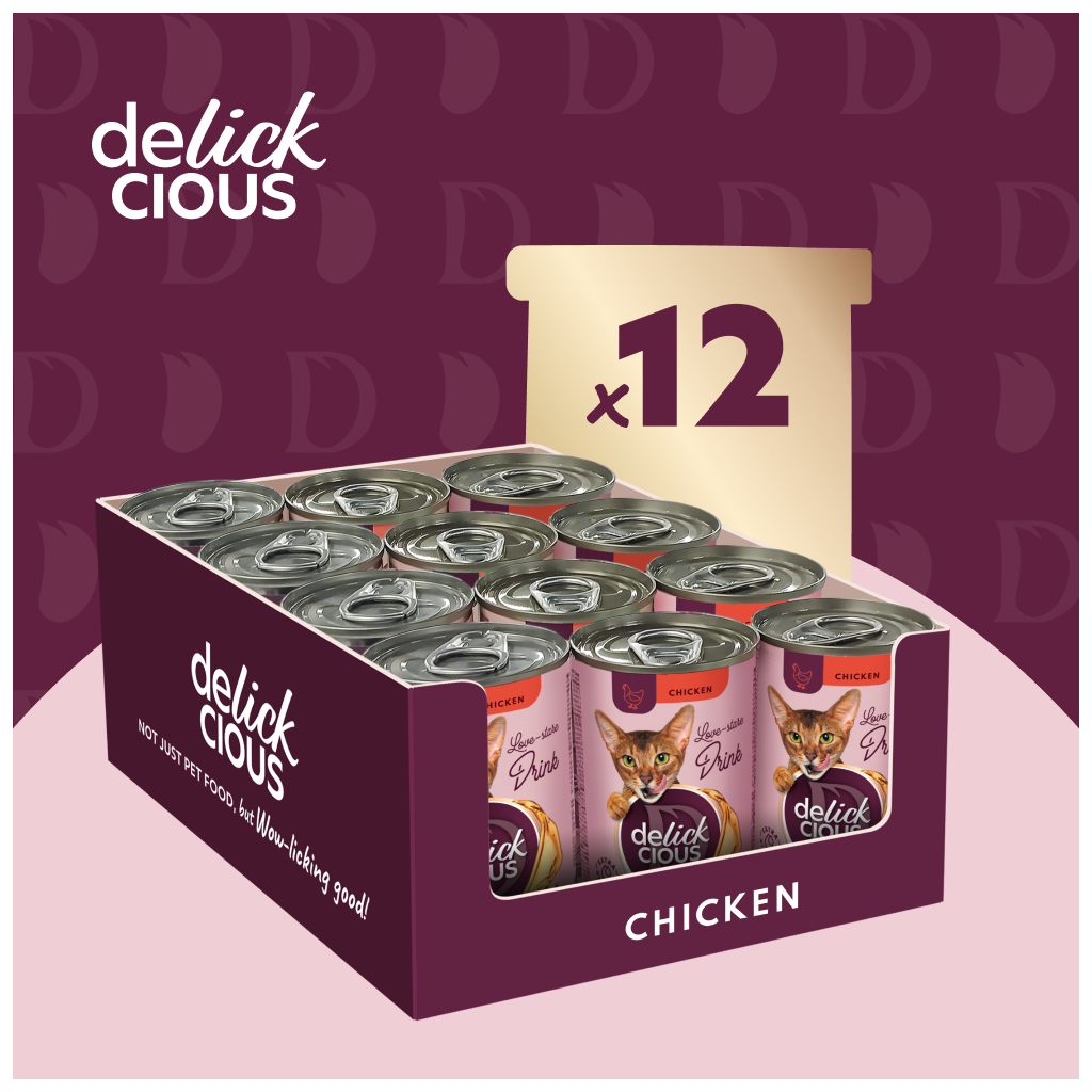 Вологий корм для кішок Delickcious Напій з куркою 140 г (4820269141582) - зображення 6