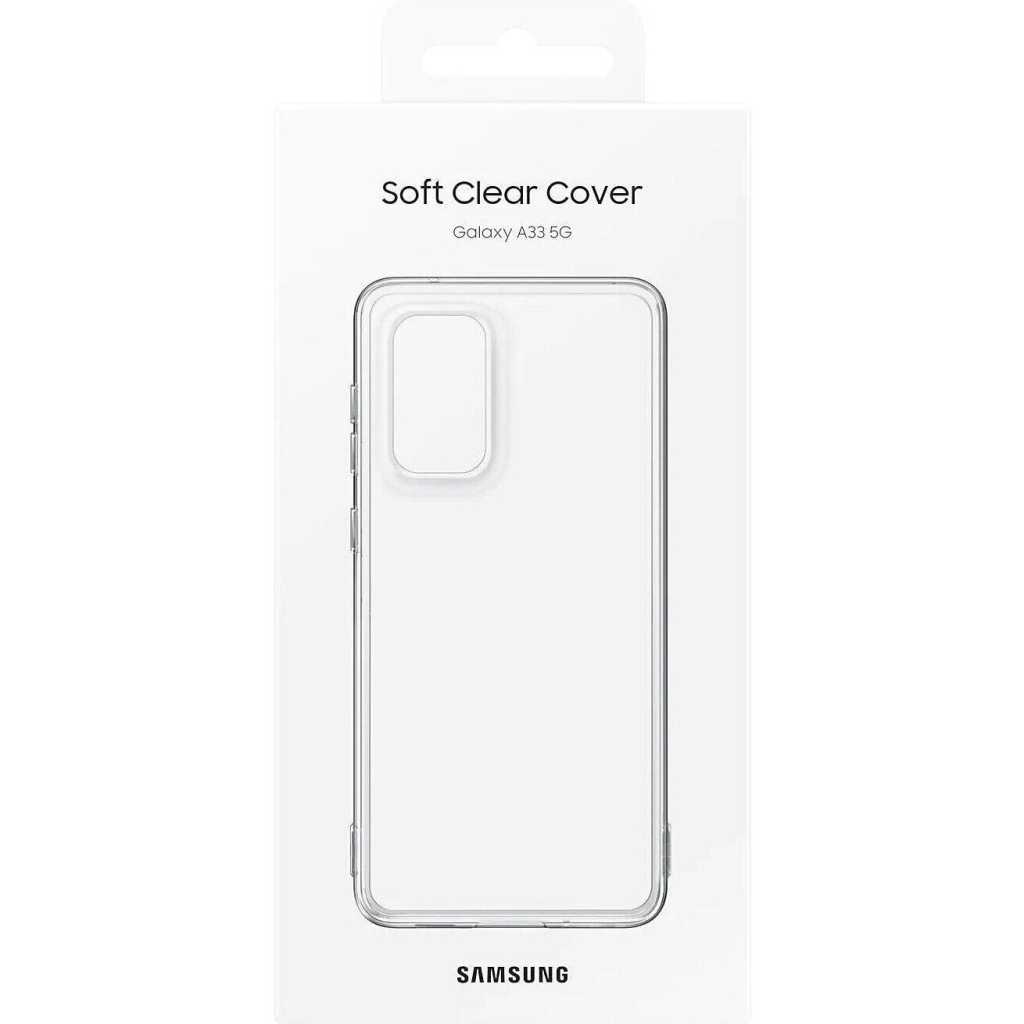 Чохол до мобільного телефона Samsung Soft Clear Cover Samsung Galaxy A33 (A336) Transparent (EF-QA336TTEGRU) - зображення 5