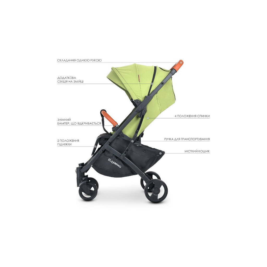 Коляска El Camino Yoga (M 3910 v.2 olive green) - зображення 12