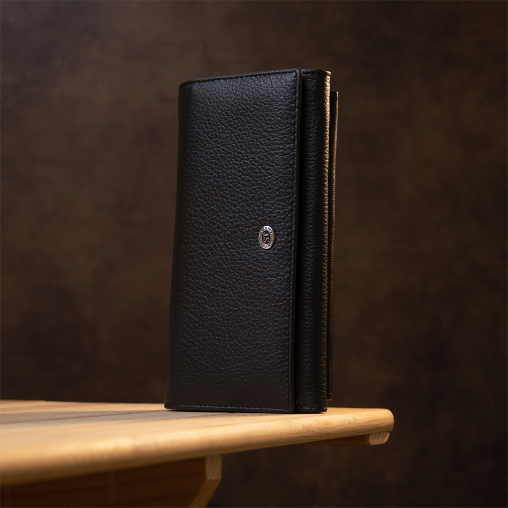 Гаманець ST Leather Чорний (19375) - зображення 8