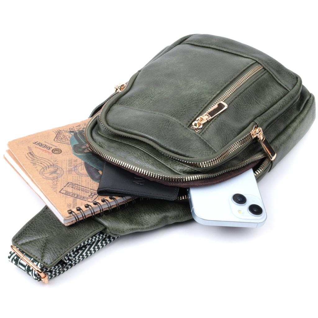 Сумка Vintage З екошкіри Зелена (22745) - зображення 8