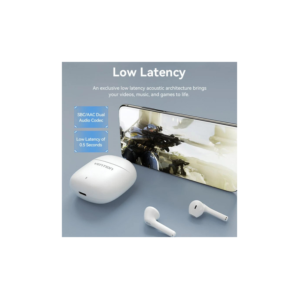 Навушники Vention Elf Earbuds E02 White (NBGW0) - зображення 7
