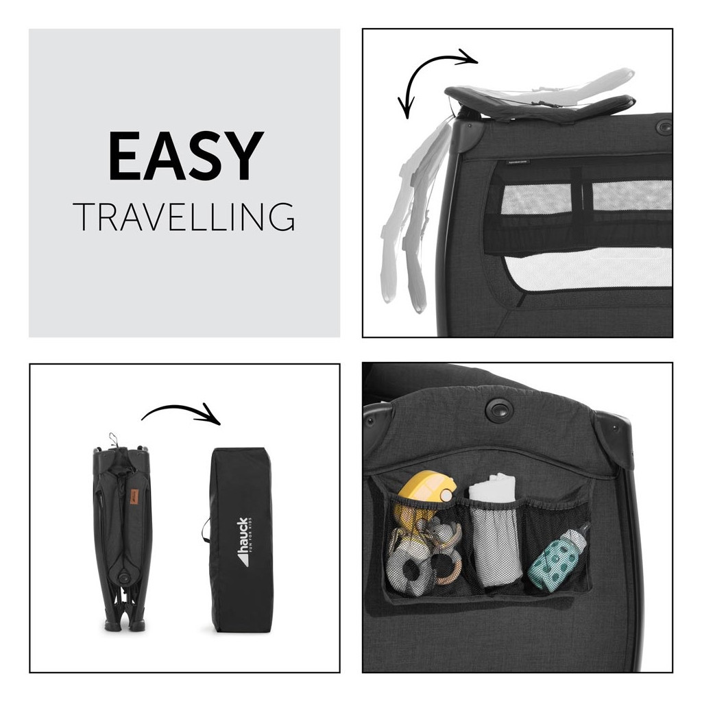 Дитячий манеж Hauck Play N Relax Melange Black (60010-8) - зображення 4