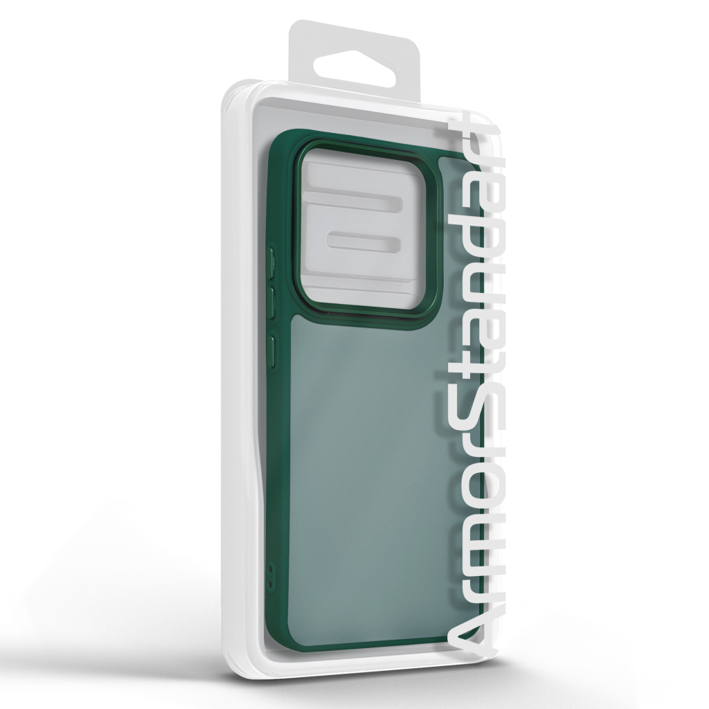 Чохол до мобільного телефона Armorstandart Frame Xiaomi Redmi Note 14 5G Dark Green (ARM82398) - зображення 3