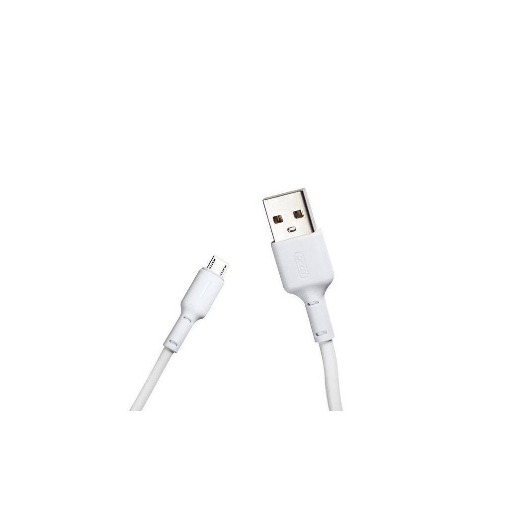 Дата кабель USB 2.0 AM to Micro 5P 1.0m 3A white XO (NB112-M-WH) - зображення 2