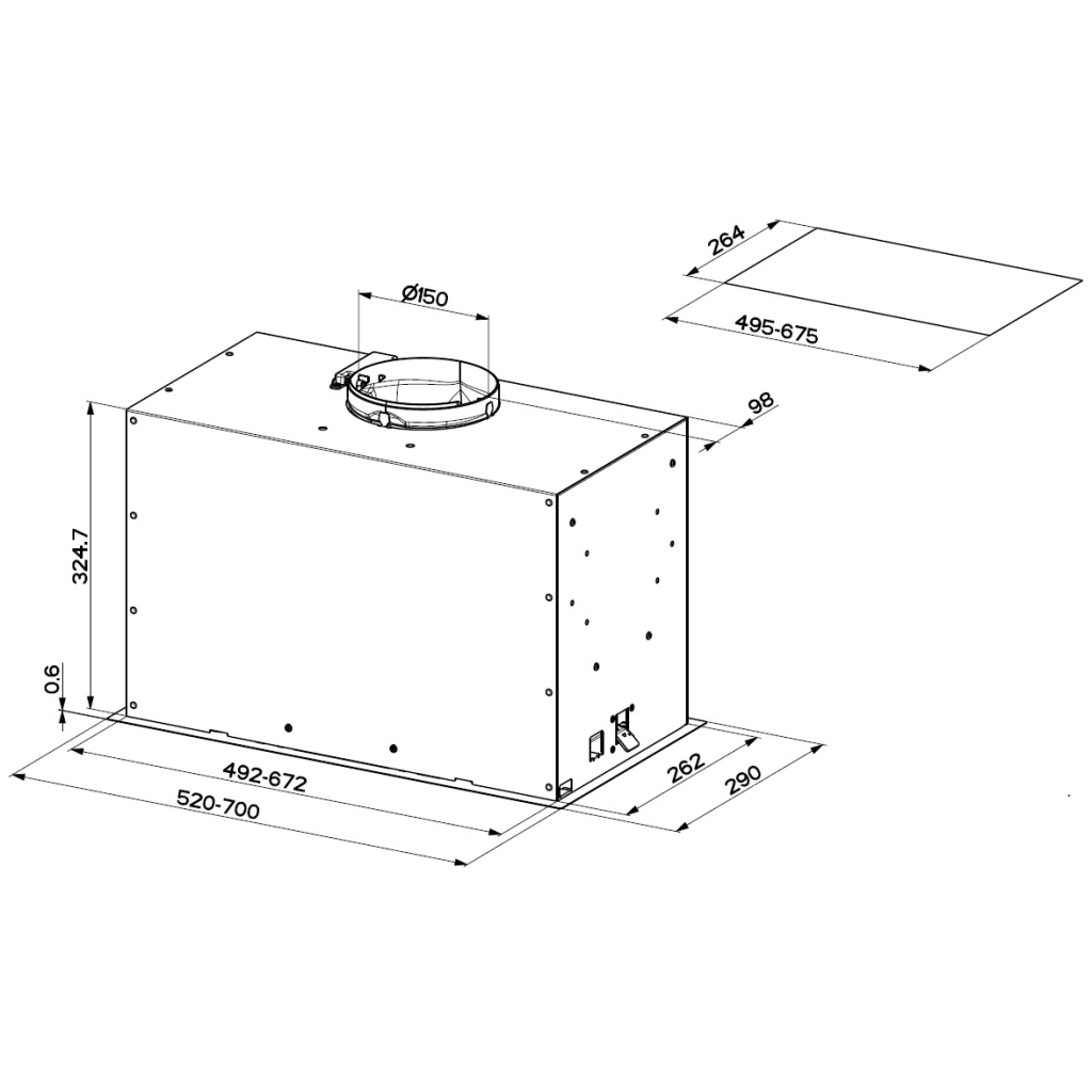 Витяжка кухонна Faber Inka Lux Premium Bk Matt A52 Kl (305.0658.608) - зображення 3