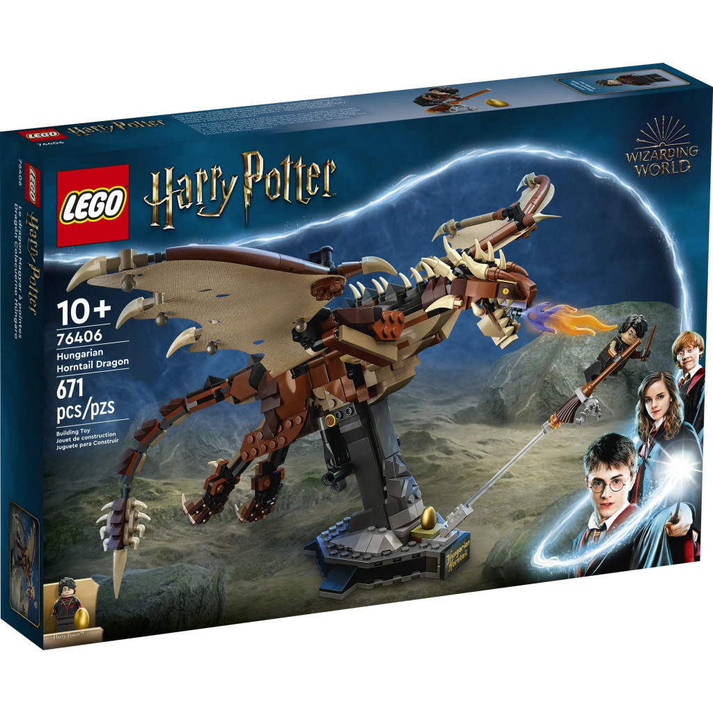 Конструктор LEGO Harry Potter Угорський хвосторогий дракон 671 деталь (76406) - зображення 8