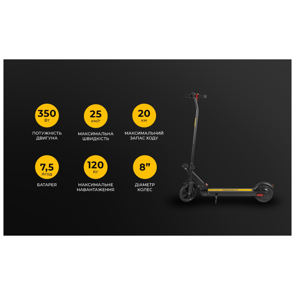 Электросамокат Gemix GM18 Back (GM18BK) - изображение 8