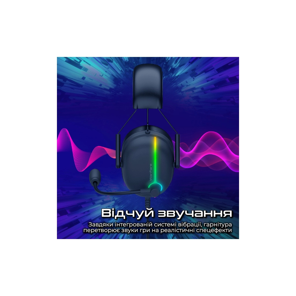 Навушники Vertux Warfare 7.1 USB Black (warfare.black) - зображення 3