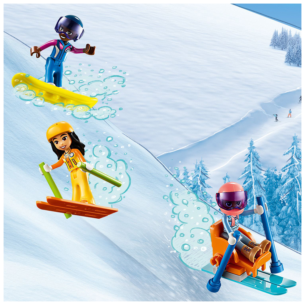 Конструктор LEGO Friends Святкова гірськолижна траса й кафе 980 деталей (41756) - зображення 7