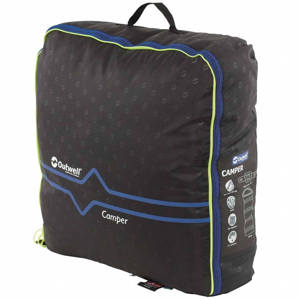 Спальний мішок Outwell Camper 0C Blue Right (929228) - зображення 4