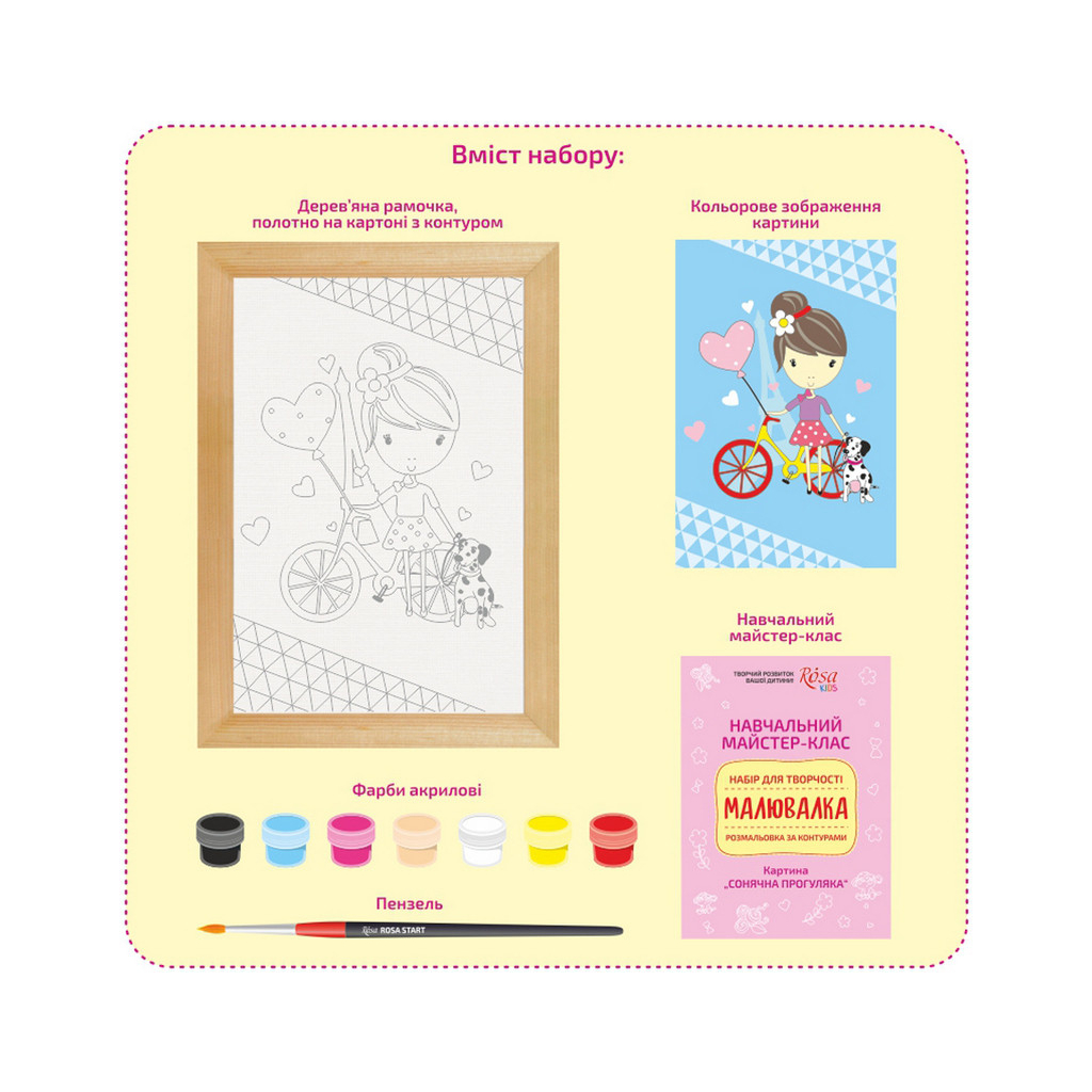 Картина по номерам Rosa KIDS Сонячна прогулянка 20х30 см (4823086707177) - зображення 3