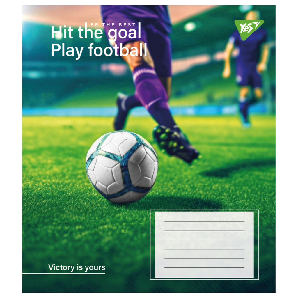 Зошит Yes Hit the goal 24 аркушів лінія (767315) - зображення 2