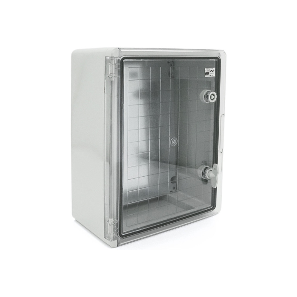 Шафа настінна ADAL PANO 400х300х170, з прозор. двецятами, IP65, Бокс ударостійкий, ABS пластик (144899 / 111517) - зображення 1