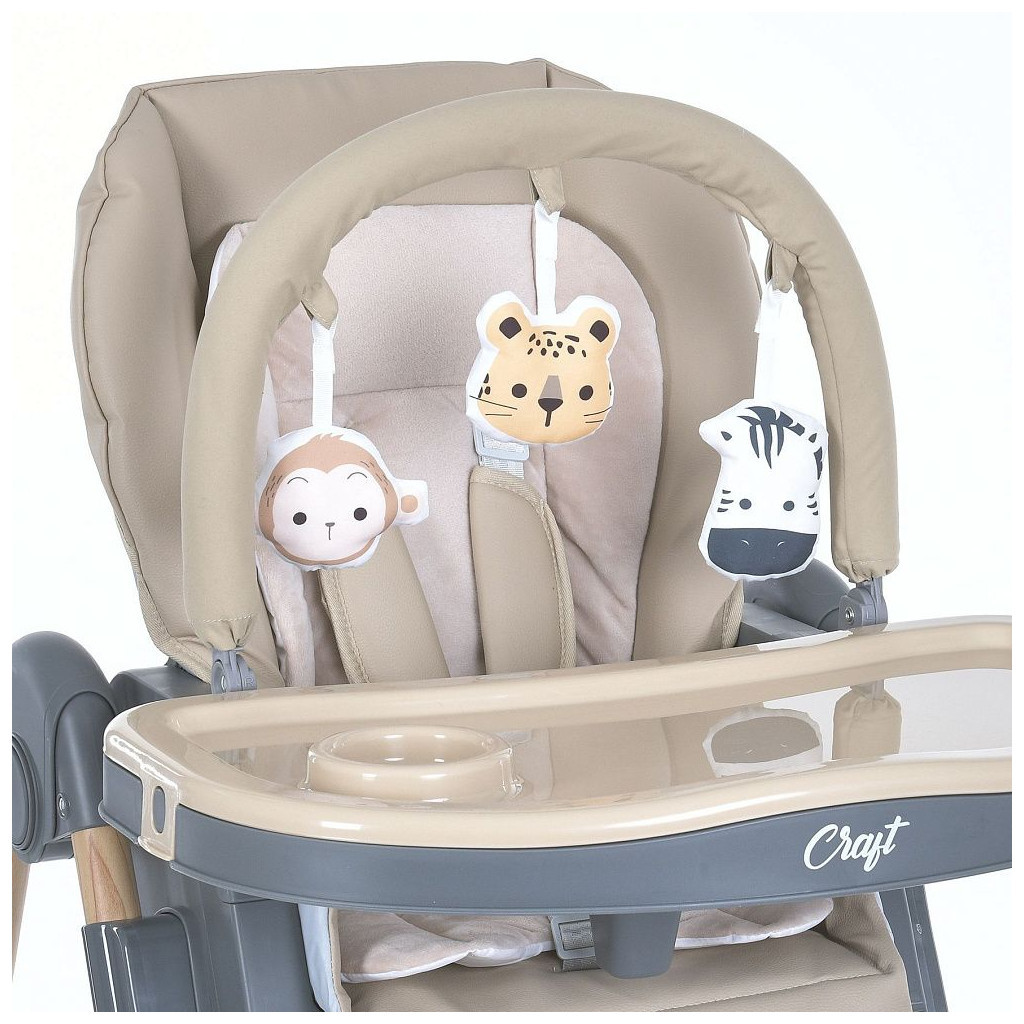 Стілець для годування El Camino ME 1115-W CRAFT beige (ME 1115-W beige) - зображення 7