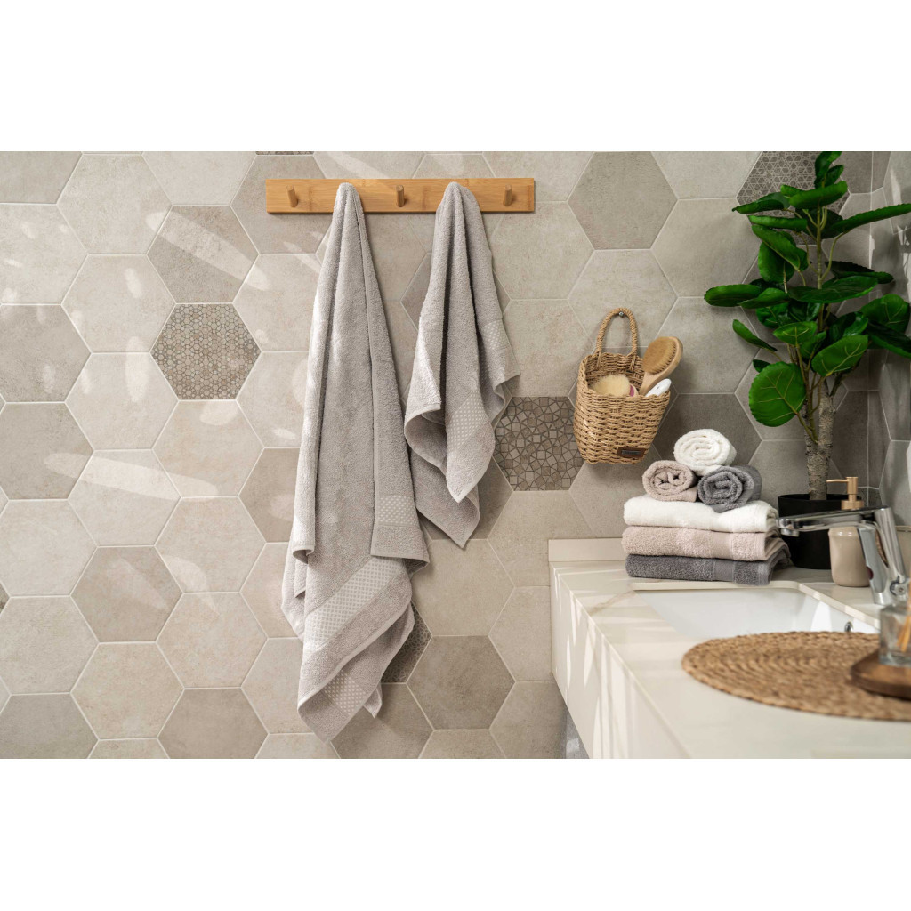 Рушник Ardesto набір махрових Holiday 2 шт 50х90см, 70х140см, 100% бавовна, сріблястий (ART2557SV) - зображення 2