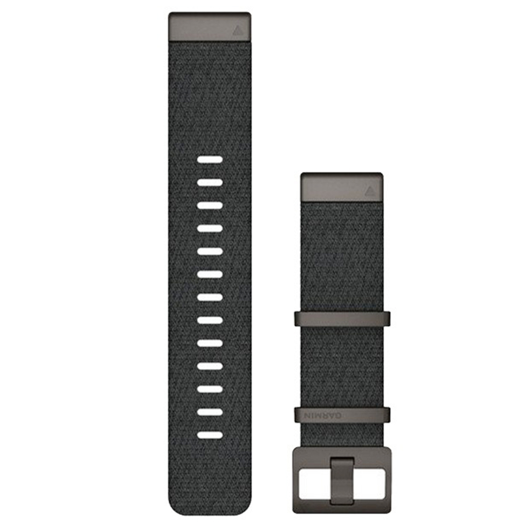 Ремінець до смарт-годинника Garmin MARQ, QuickFit 22m, Jacquard Weave Nylon Strap, Black (010-12738-21) - зображення 1