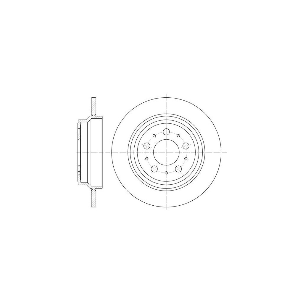 Гальмівний диск REMSA 6620.00 - зображення 1