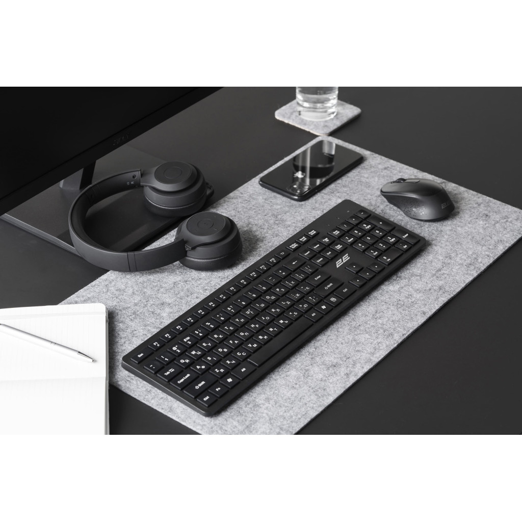 Клавіатура 2E KS260 Wireless Black (2E-KS260WB) - зображення 7