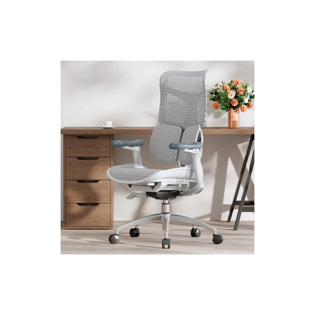 Офісне крісло Sihoo DORO S100 Mesh White (S100-M302) - зображення 6