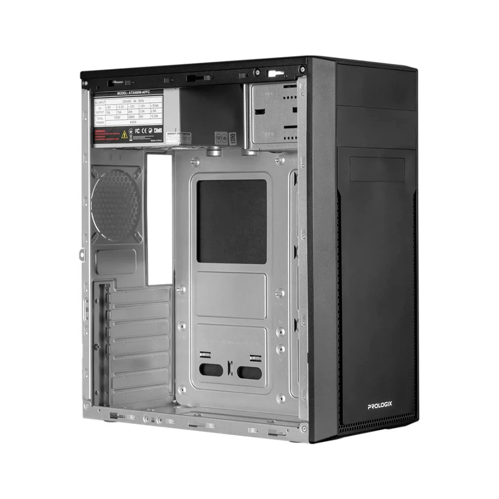 Корпус Prologix E125 400W Black - зображення 6