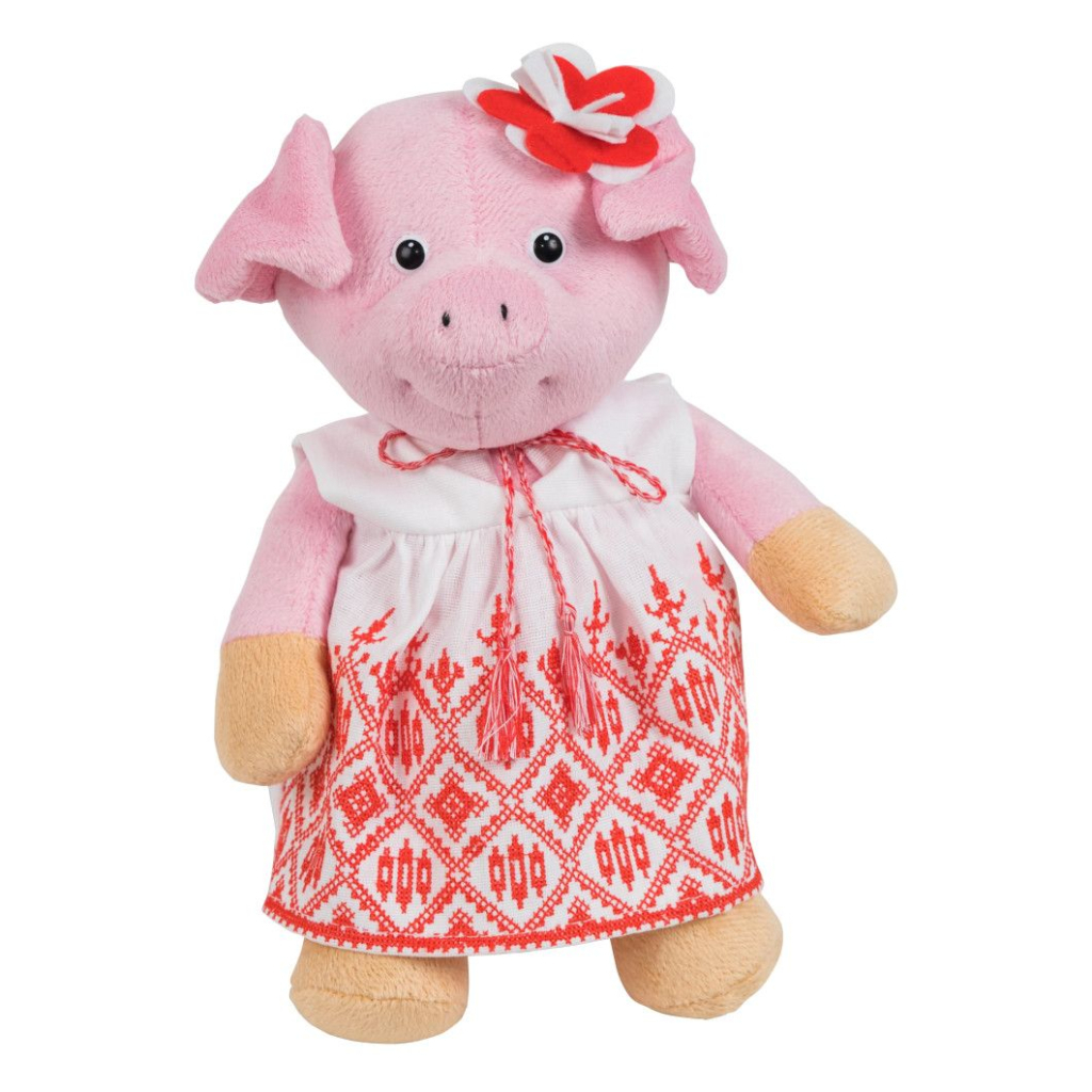 М'яка іграшка Tigres Cвинка-дівчинка у вишиванці, 25 см (СВ-0022) - зображення 1