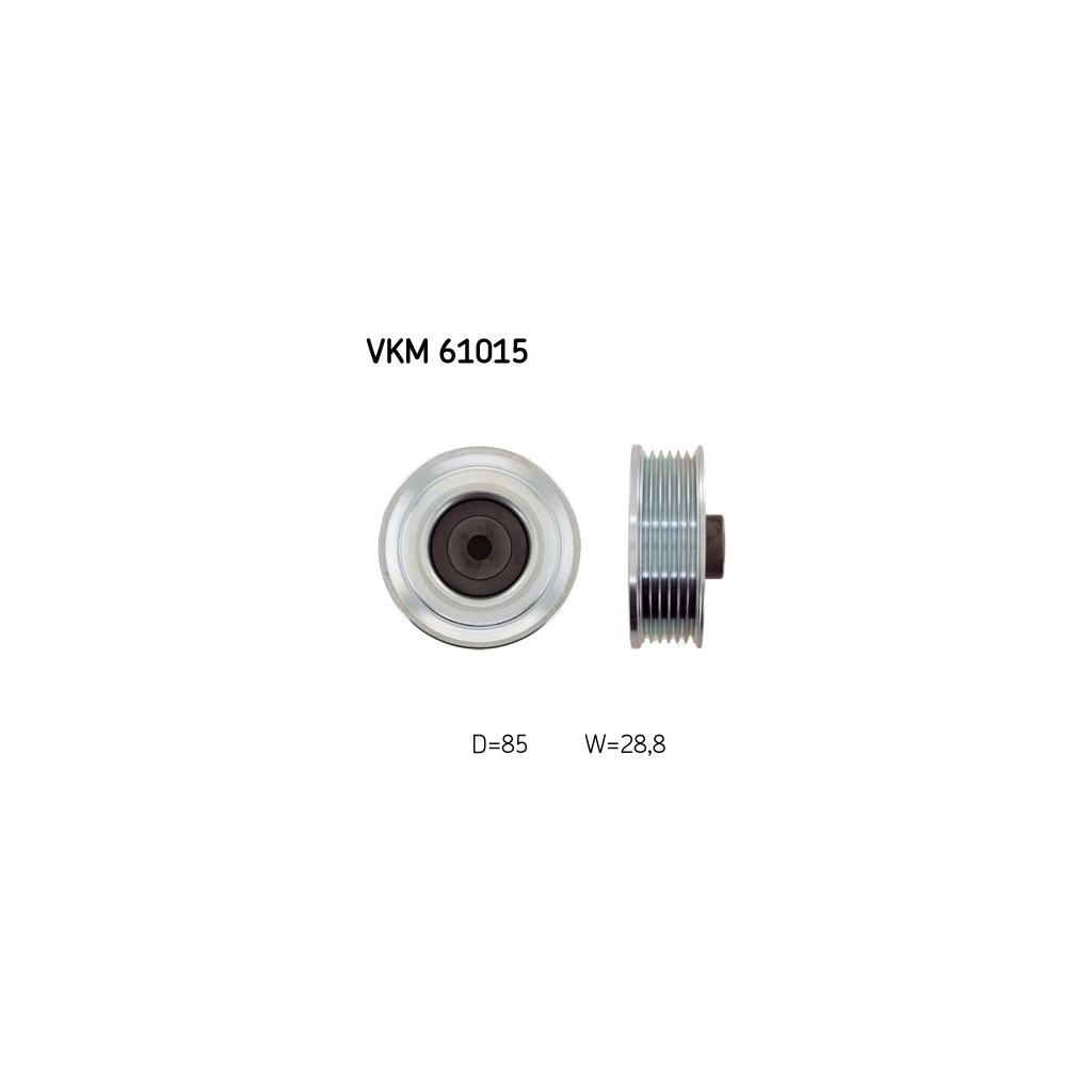 Ролик натягувача ременя SKF VKM 61015 - зображення 1