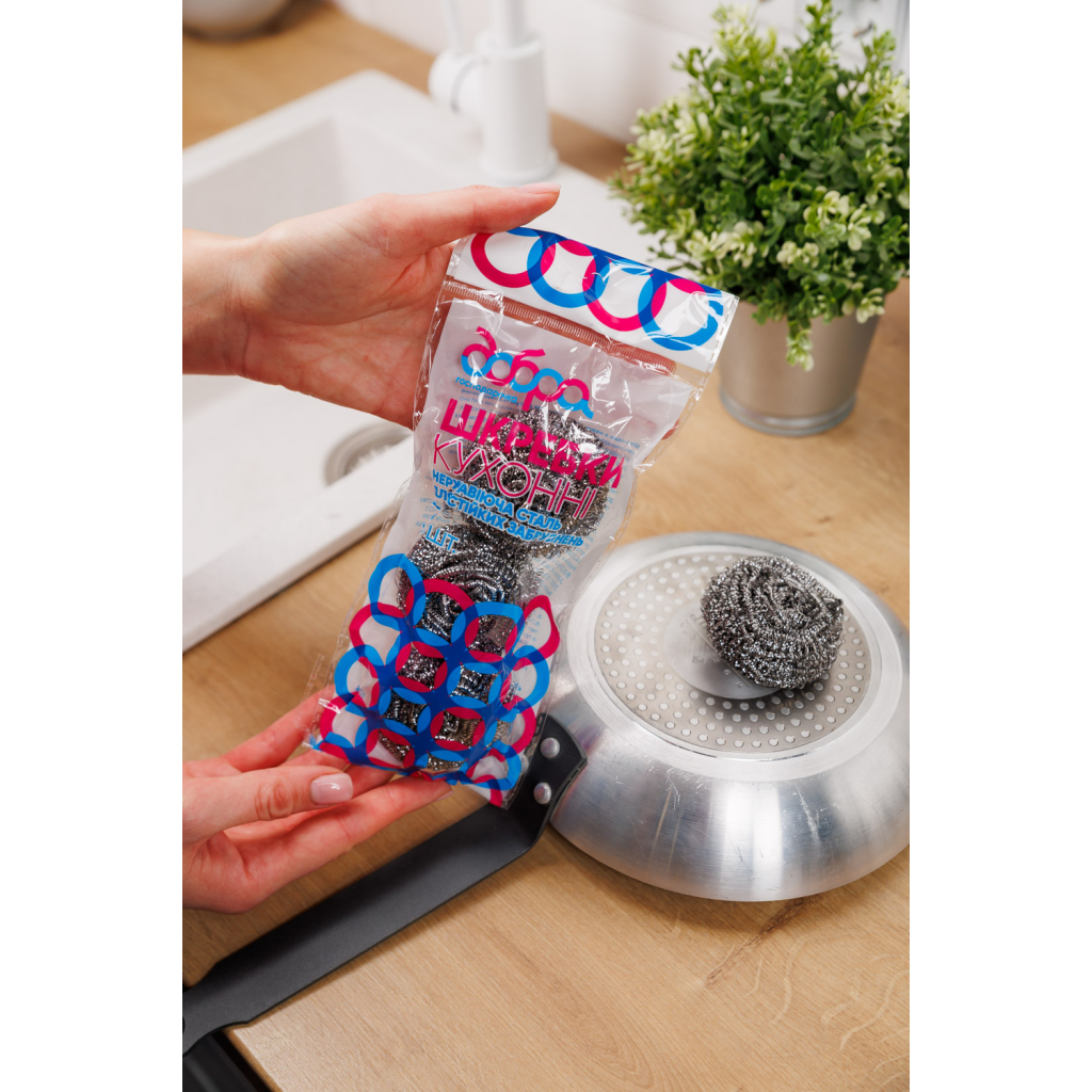 Скребок Добра Господарочка Спірально-металеві 3 шт. (4820086522199) - зображення 2