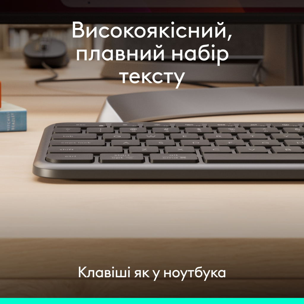 Клавіатура Logitech Signature Slim K620 for Business USB-C UA Graphite (920-013333) - зображення 3