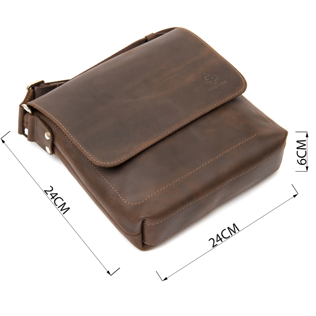 Сумка Grande Pelle Чоловіча Коричнева (11432) - зображення 3