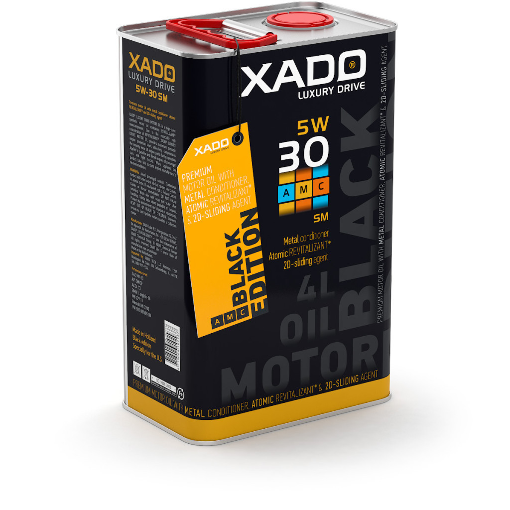 Моторна олива Xado 5W-30 SM АМС black edition 4л (ХА 22273) - изображение 1