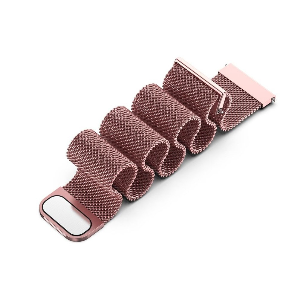 Ремінець до смарт-годинника BeCover Milanese Style для Samsung Galaxy (20mm)/Watch 5/ Watch 4.../Gear S2 Classic/Gear Sport Red Wine (707677) - зображення 2