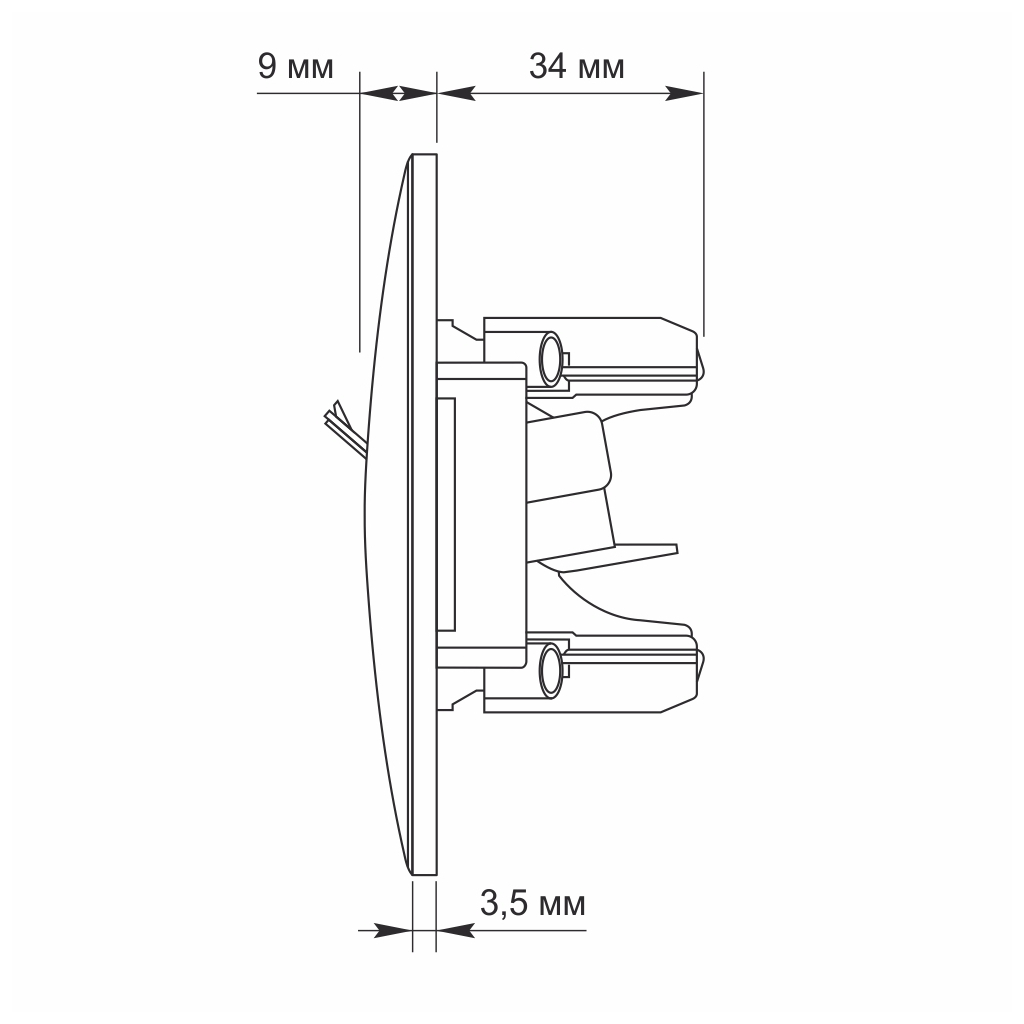 Комп'ютерна розетка Videx BINERA CAT6 (VF-BNSK1PC6-W) - зображення 5